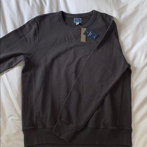 J Crew charcoal crew neck sweatshirt
